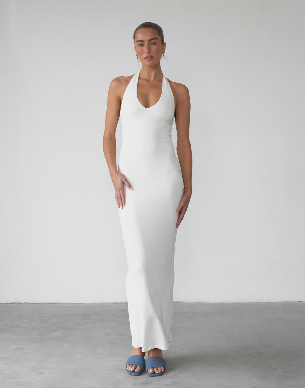 Veena Maxi Dress (White)