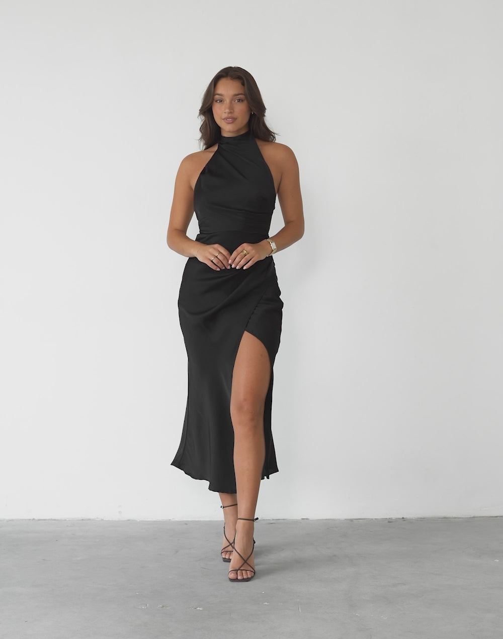 Flor Maxi Dress (Black)