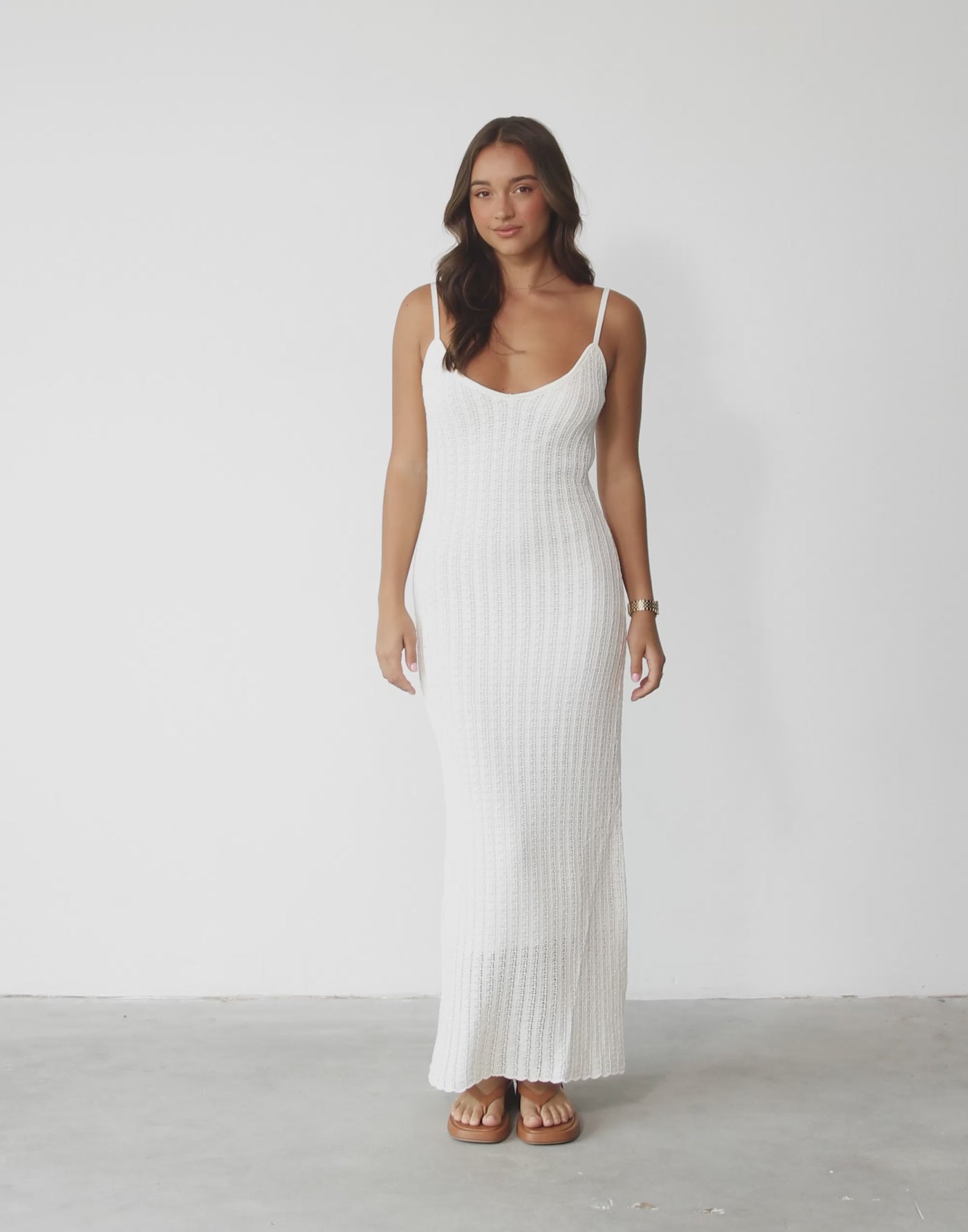 Janise Maxi Dress (White)