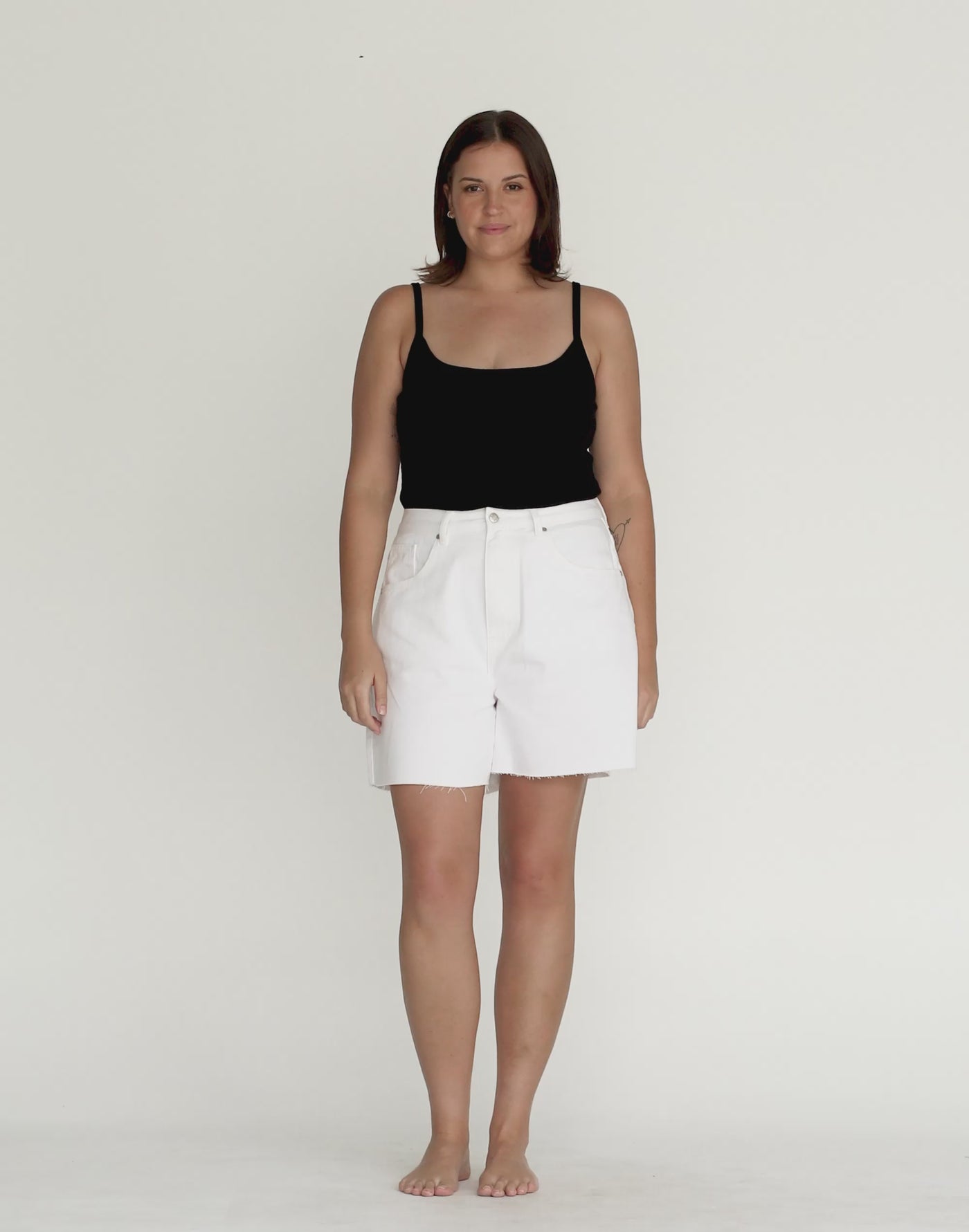 Jordan Denim Shorts (White)