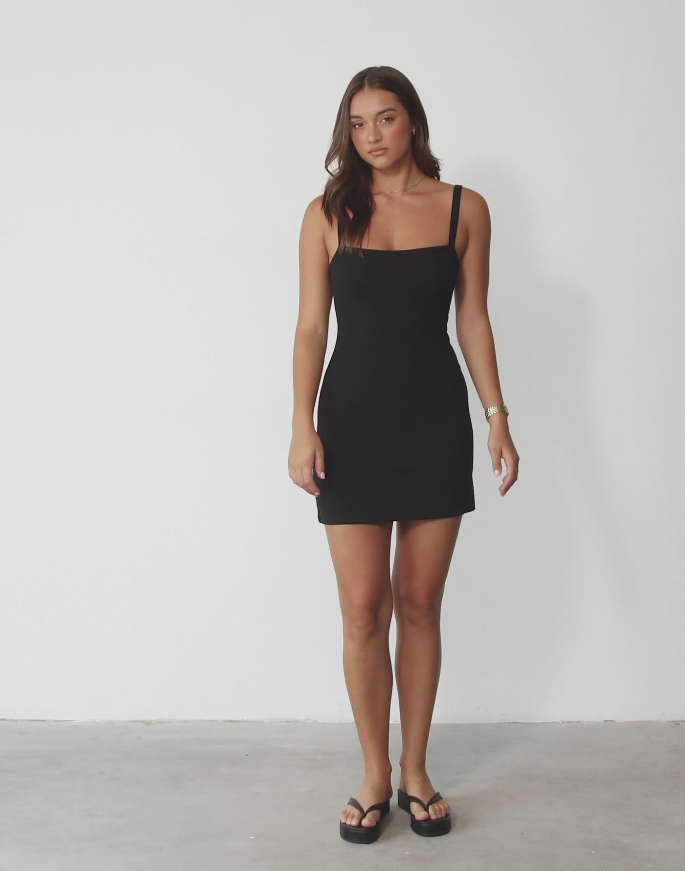 Deni Mini Dress (Black)