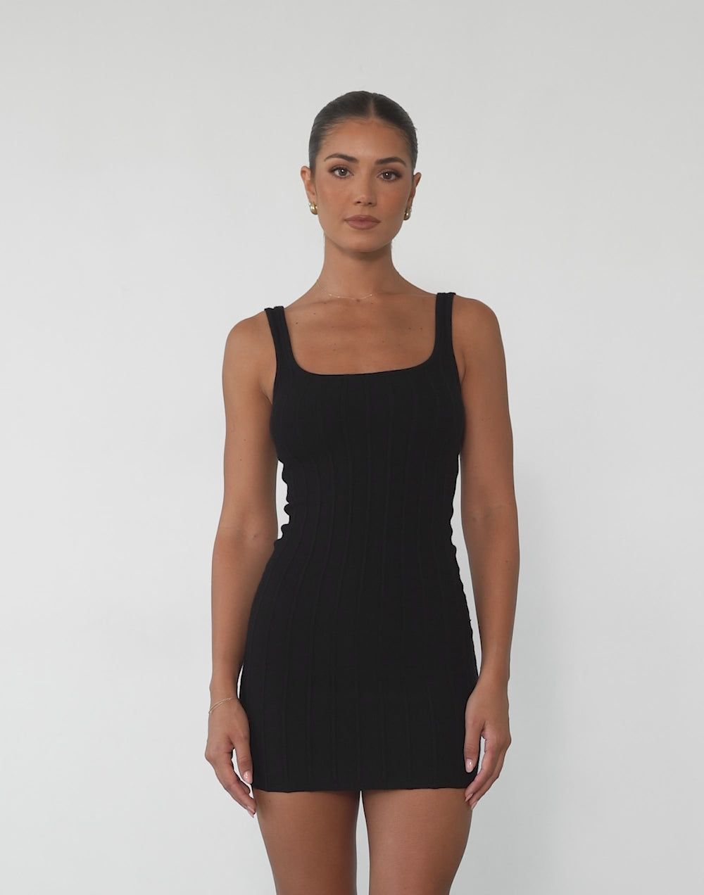 Ephemeral Mini Dress (Black)