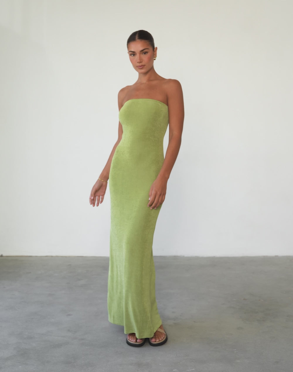 Abelle Maxi Dress (Lime)