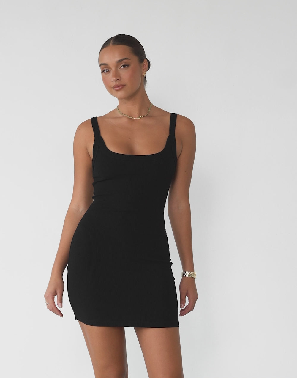 Skyler Mini Dress (Black)