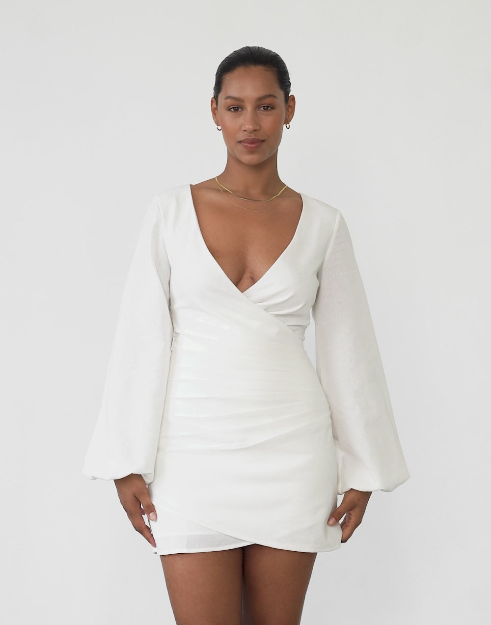 Caliraya Mini Dress (White)