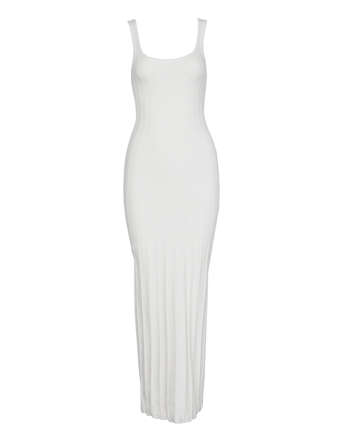 Ephemeral Maxi Dress (Cream) - Cream Knit Maxi Dress - Women's Dress - Charcoal Clothing