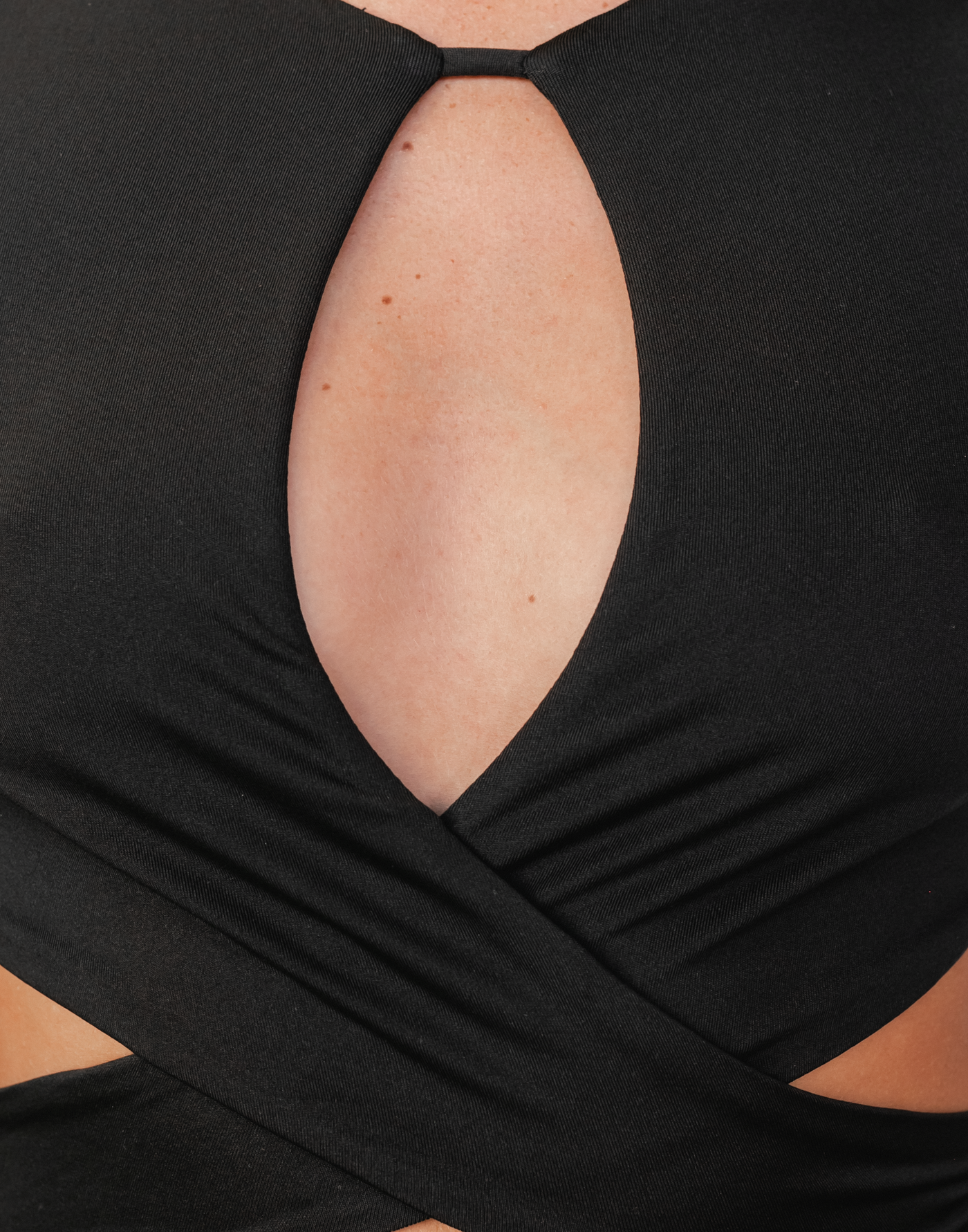Kimberly Crop Top (Black) - Long Sleeve Crop - Women's Top - Charcoal Clothing