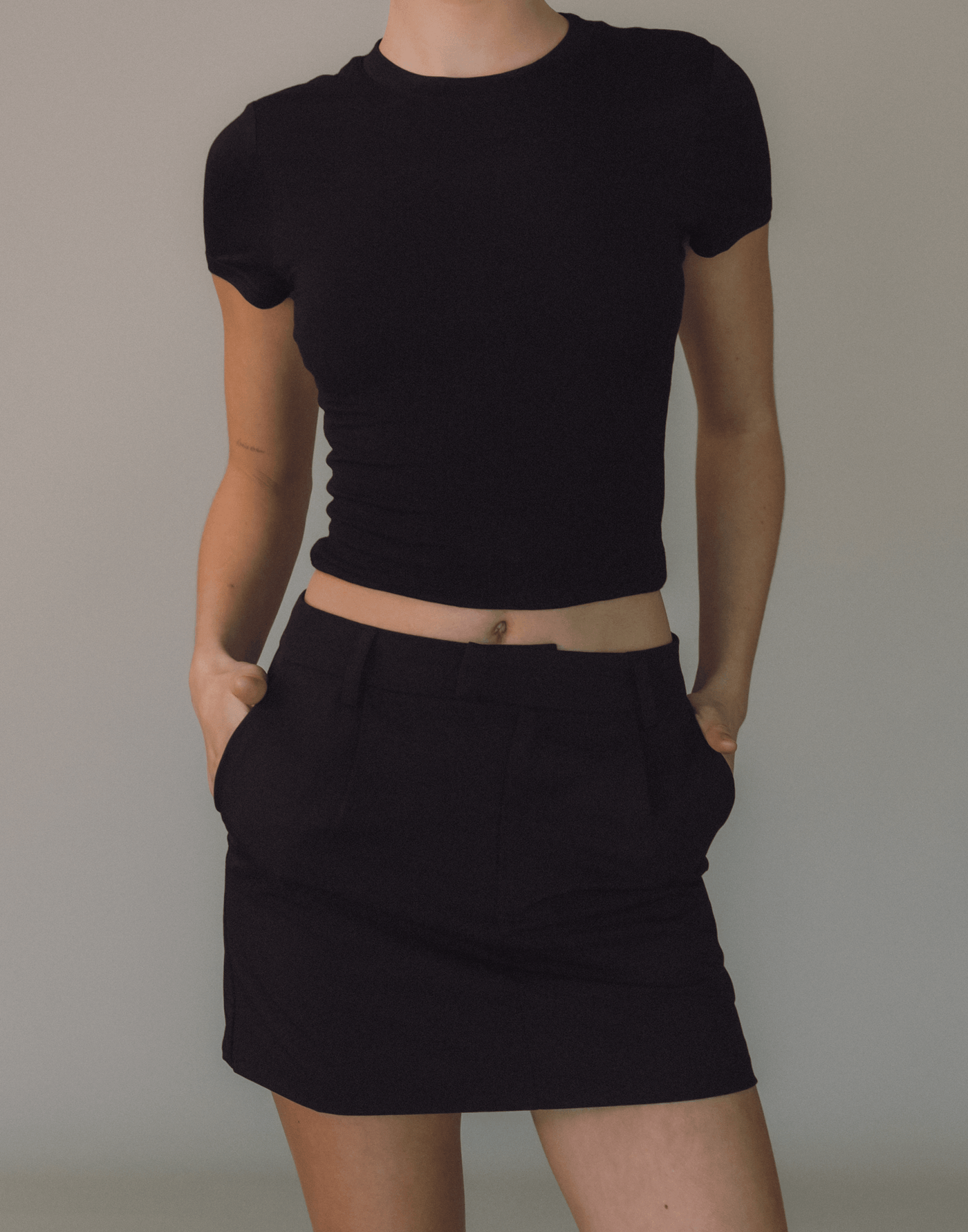 Nighthawk Jersey Tee (Black) - Soft Tee - Women's Top - Charcoal Clothing