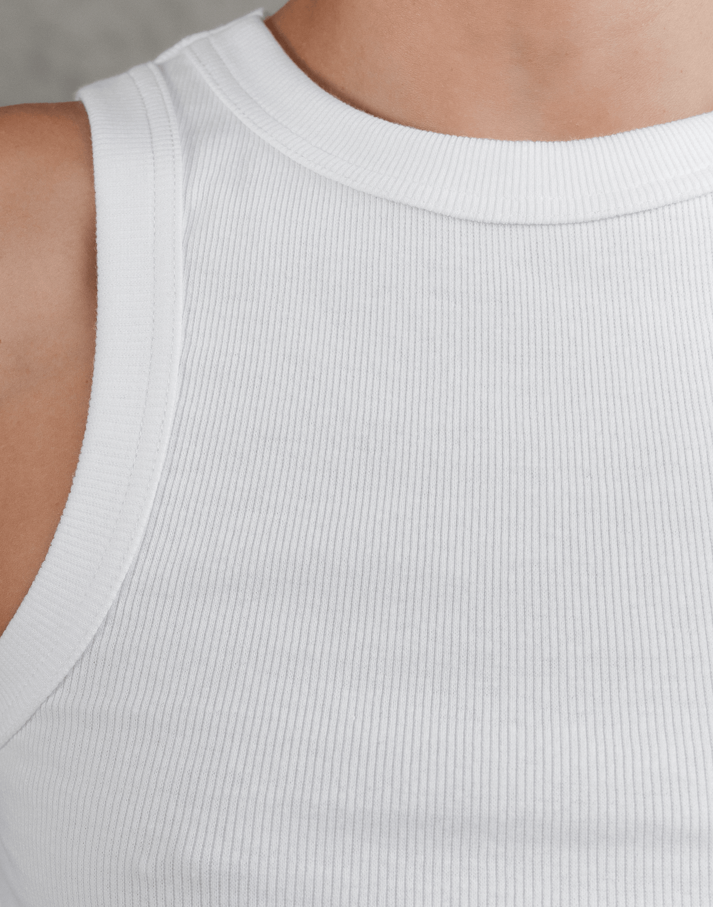 Kaia Rib Tank (White) - Tank Top - Women's Tops - Charcoal Clothing