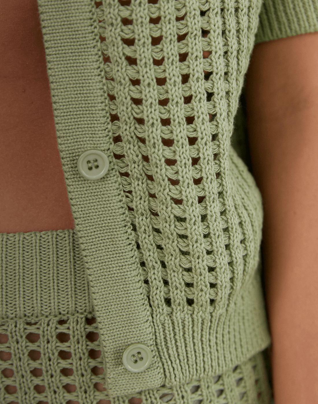 Spring Fresh Top (Muted Lime) - Knitted Top - Women's Top - Charcoal Clothing