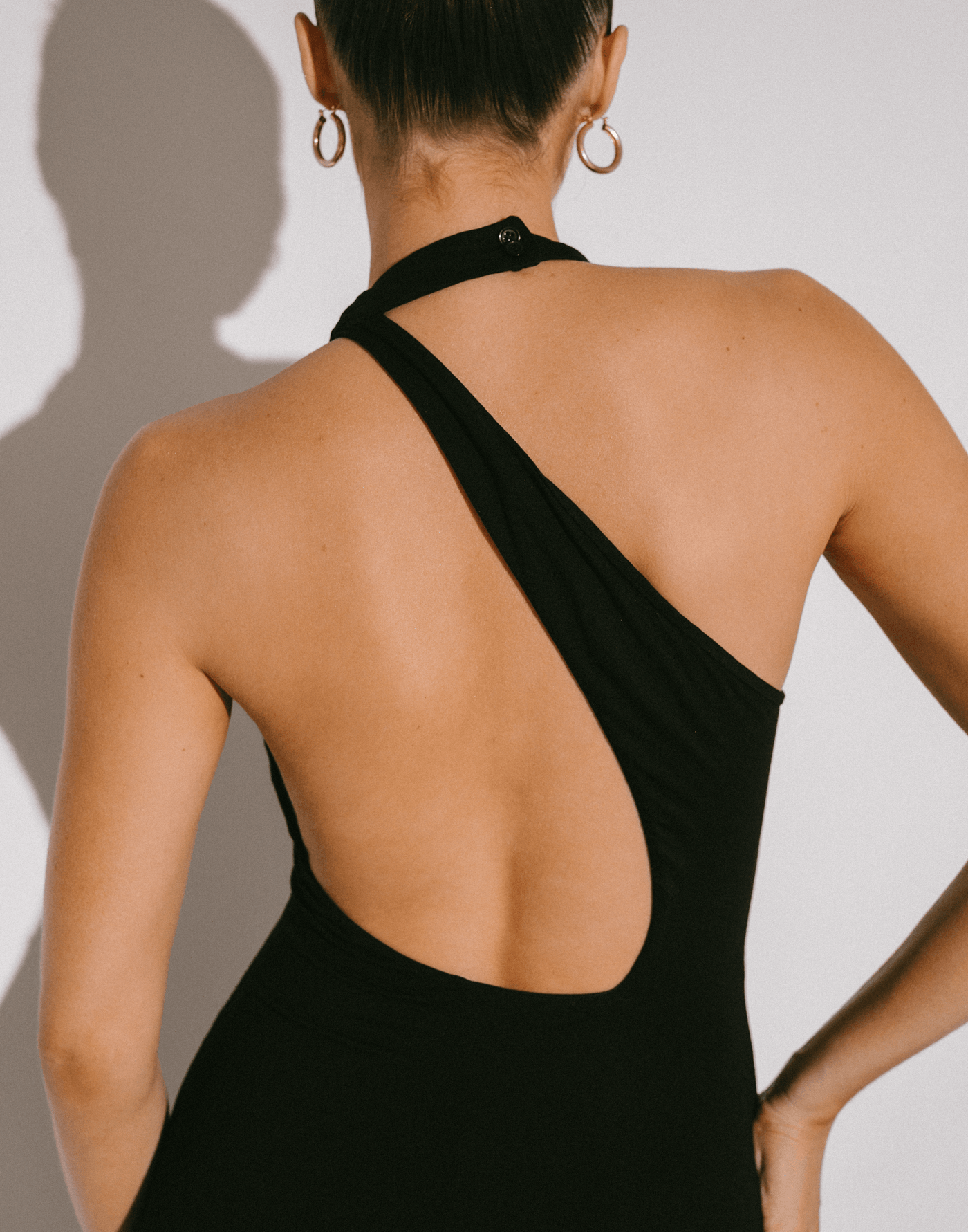 Aziza Maxi Dress (Black) - Halter Style Maxi Dress - Women's Dress - Charcoal Clothing