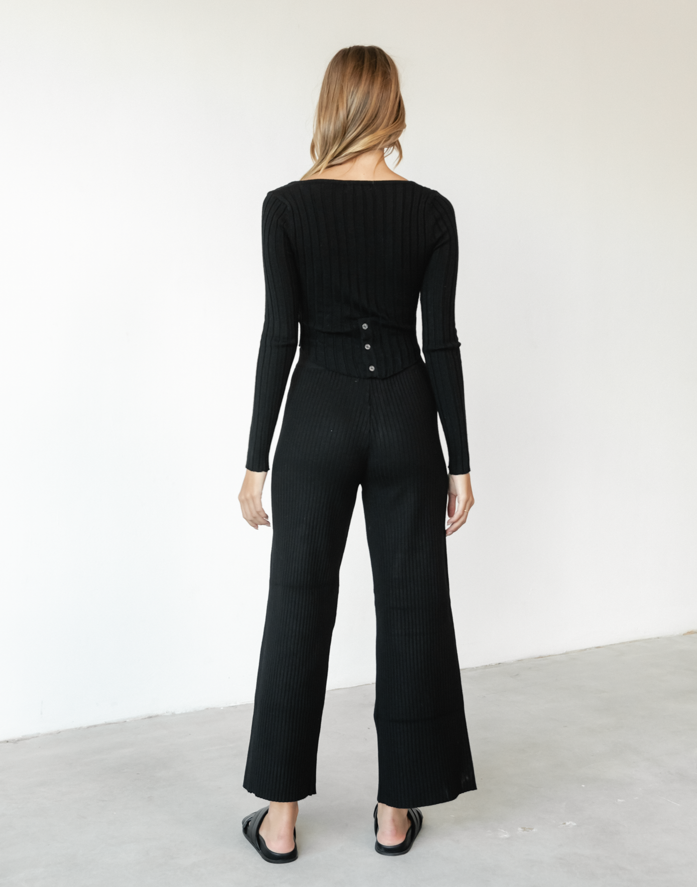Maloney Pants (Black) -Black Wide Leg Pants - Women's Pants - Charcoal Clothing