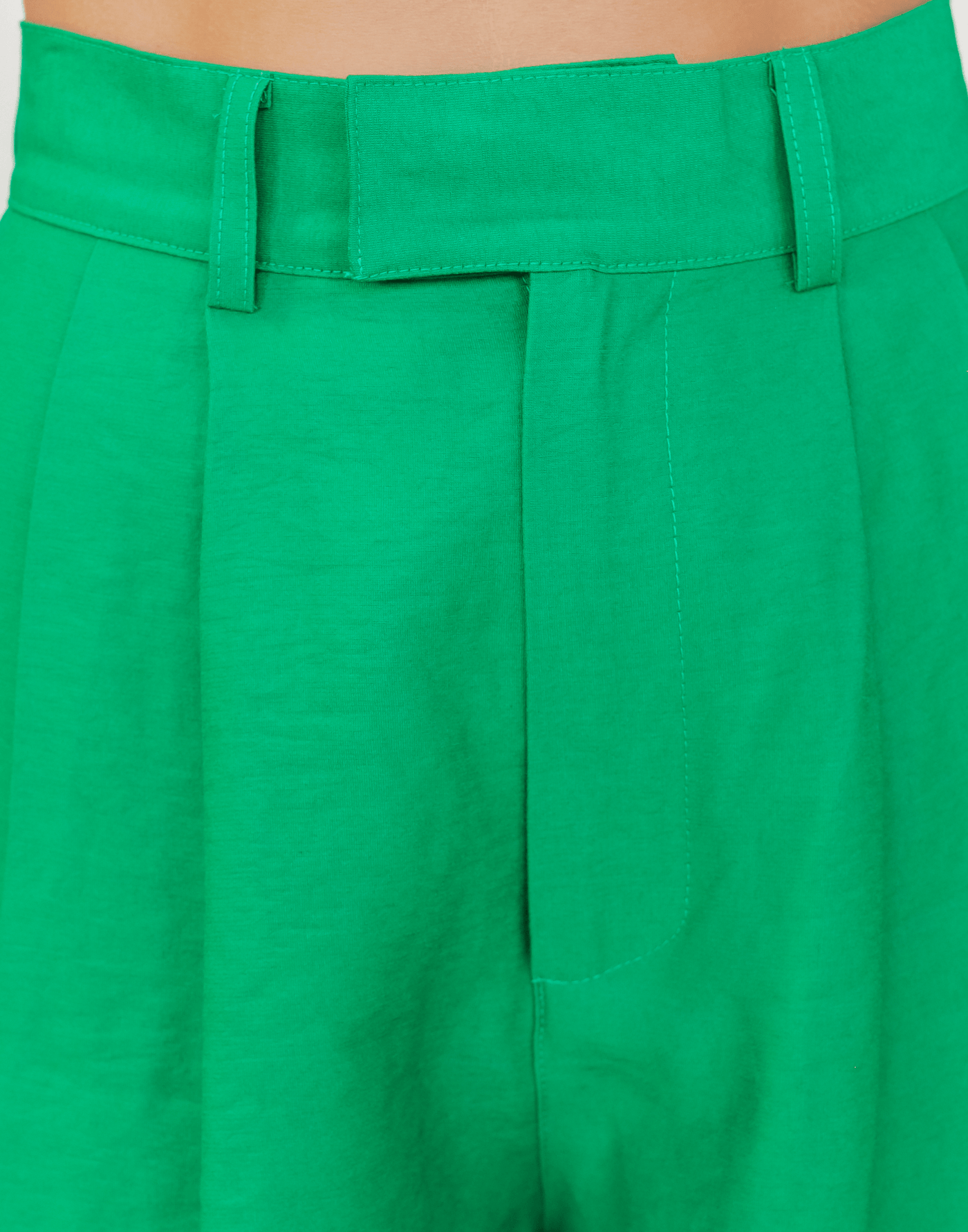 Sweet Talk Shorts - Green High Waisted Shorts - Women's Shorts - Charcoal Clothing