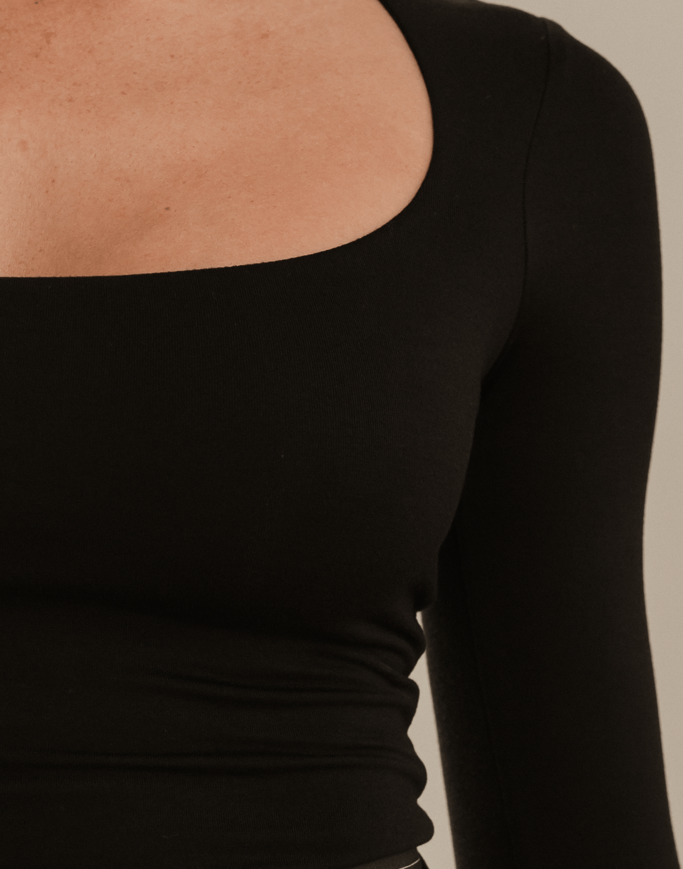 Clary Top (Black) - Black Long Sleeve Top - Women's Top - Charcoal Clothing