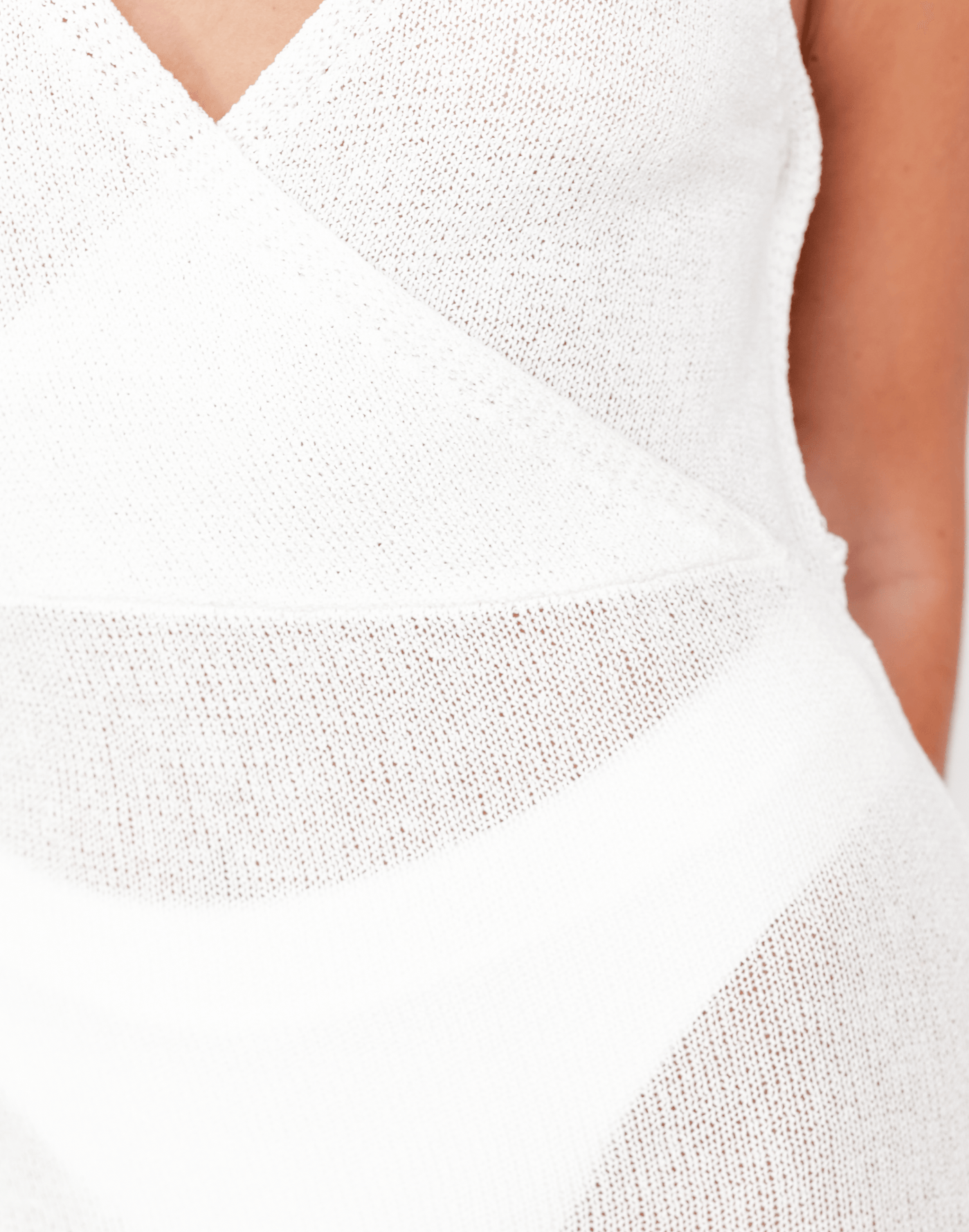 Kylo Maxi Dress - Off-White Knit Maxi Dress - Women's Dress - Charcoal Clothing