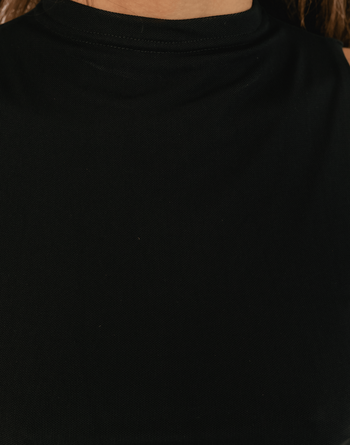 Press Pass Mesh Mini Dress (Black) - High Neck Mesh Mini Dress - Women's Dress - Charcoal Clothing