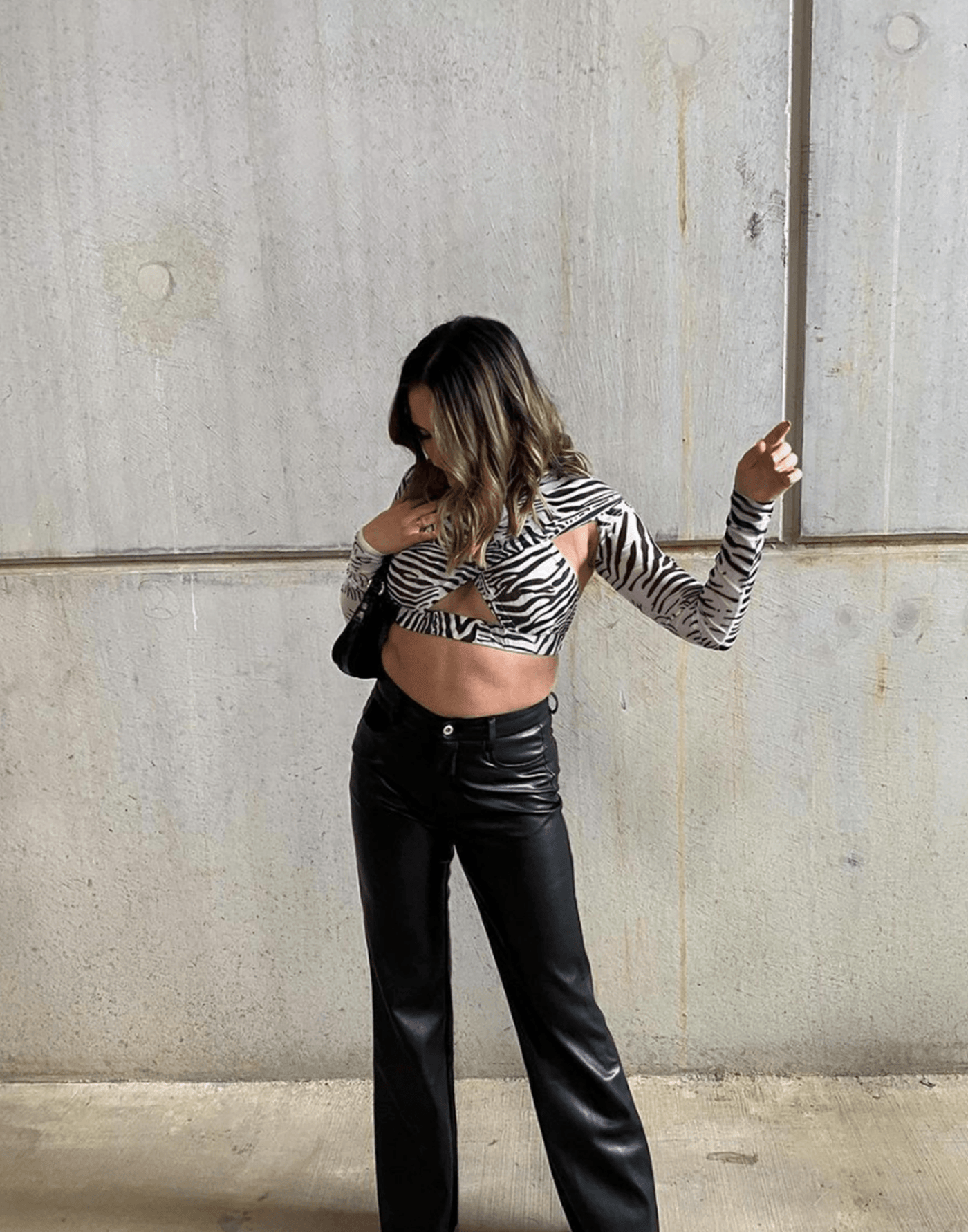 The Ritz Mesh Crop Top - Lioness Clothing - Women's Top - Charcoal Clothing