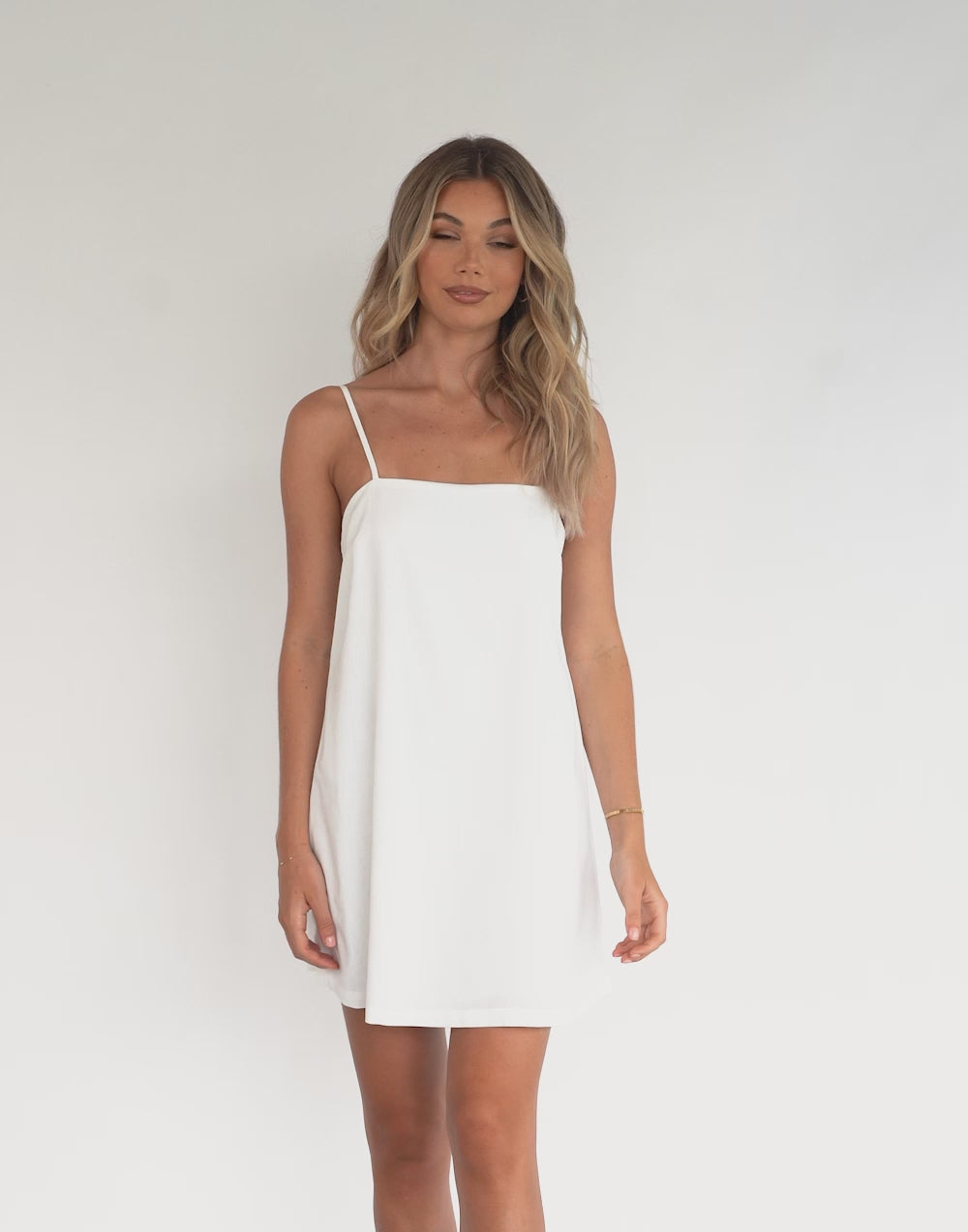 Valerie Mini Dress (White)