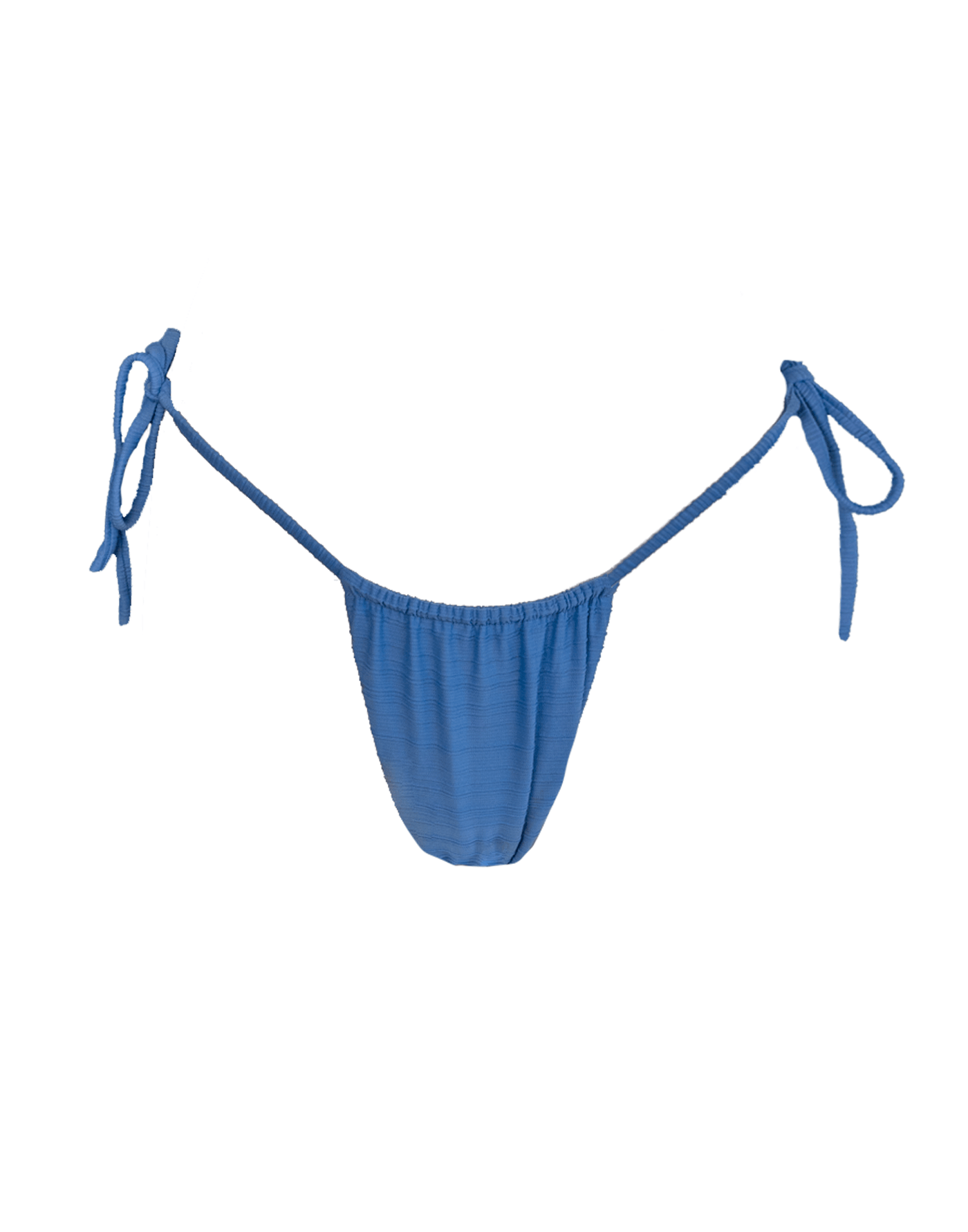 Quartz Side Tie Bottom (Blue) - Cheeky Side Tie Bikini Bottom - Women's Swim - Charcoal Clothing mix-and-match