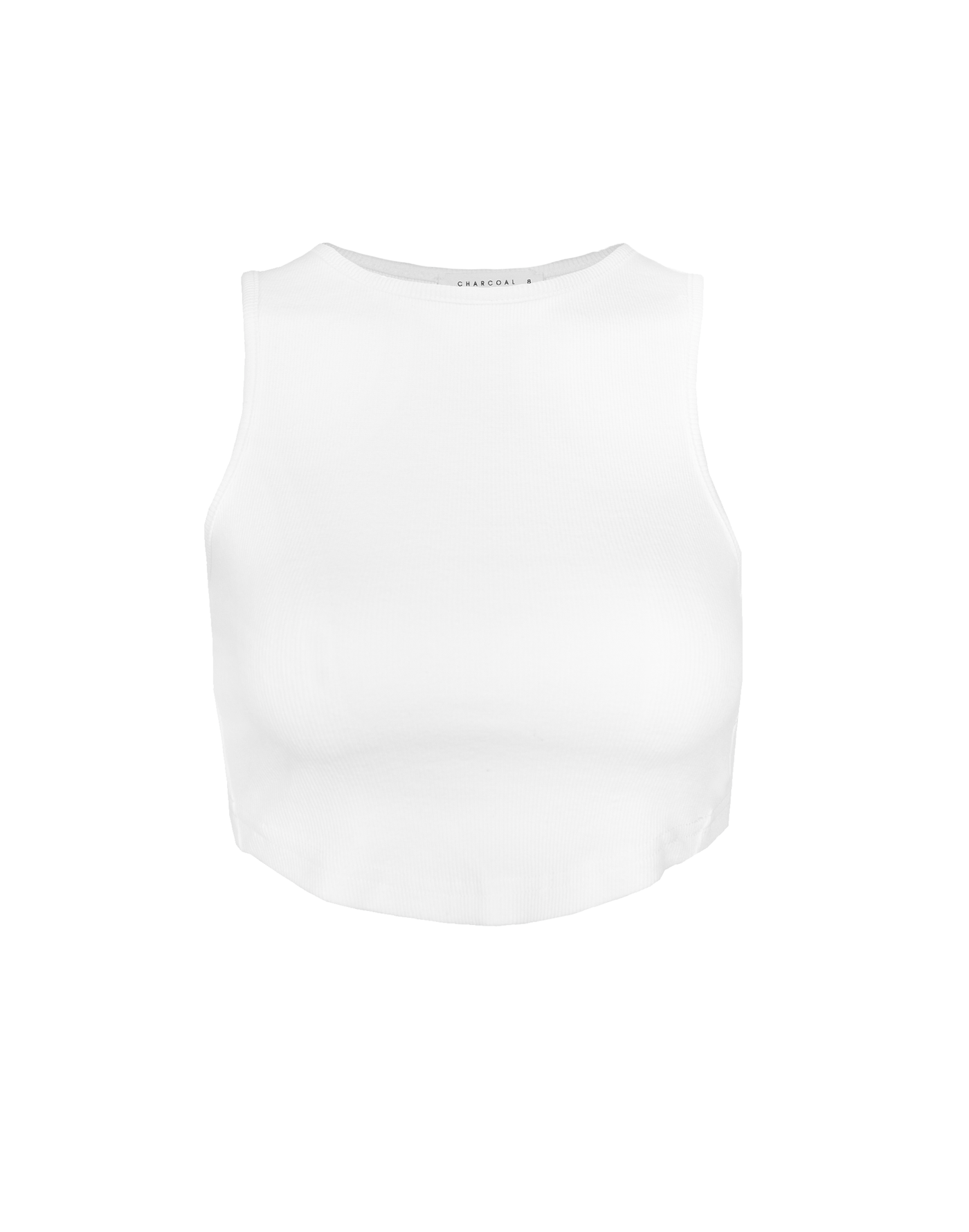 Gigi Rib Tank (White) - Ribbed Tank Top - Women's Top - Charcoal Clothing